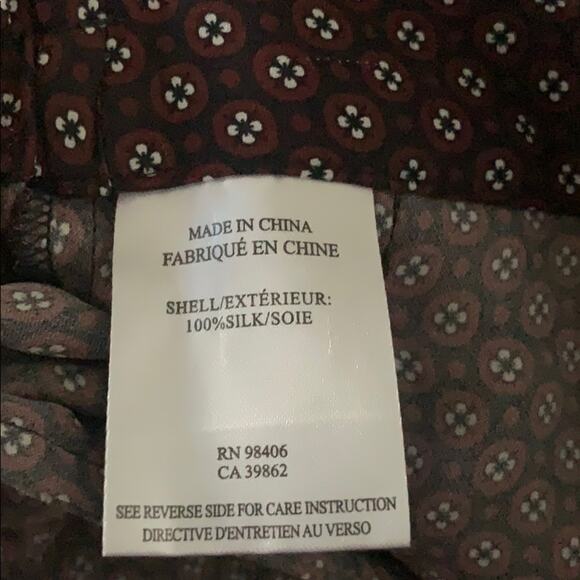 NWT Theory mitrana perennial print silk pants - Picture 4 of 6